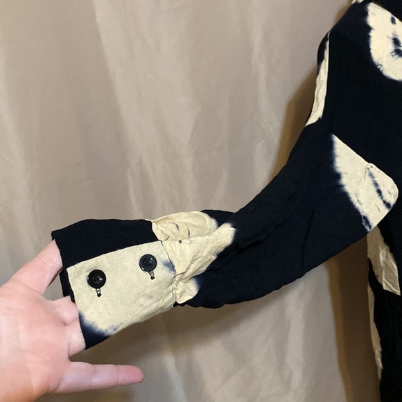 Misguided Size 4 Bleach Dyed Blouse - Picture 2 of 7